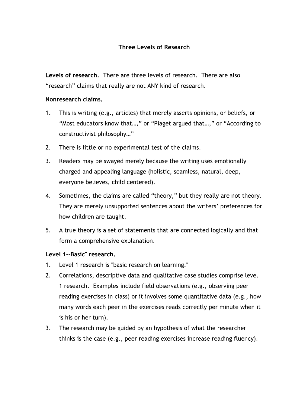 Lecture Notes for Online Learning Activity