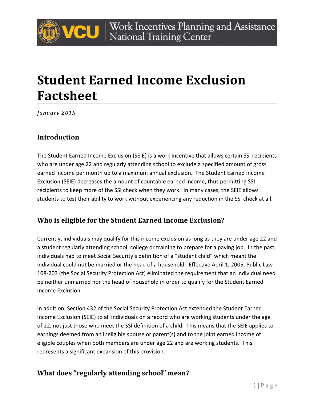 Who Is Eligible for the Student Earned Income Exclusion?