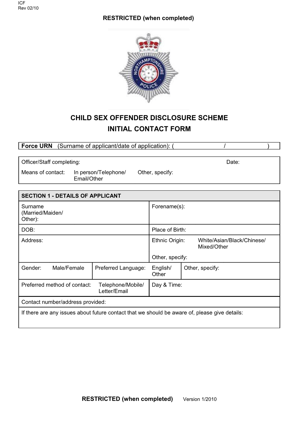 Child Sex Offender Disclosure Scheme