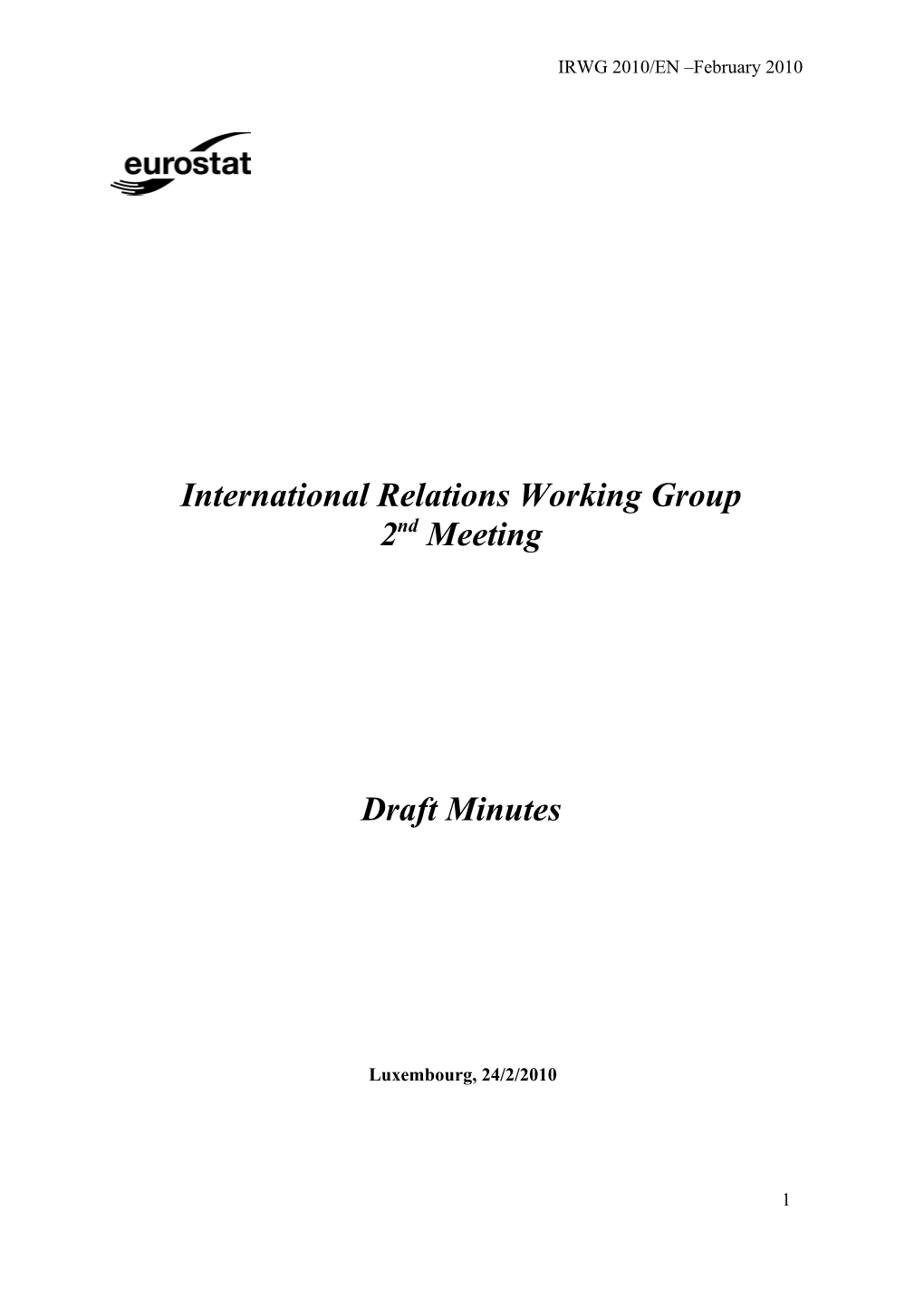 International Relationsworking Group