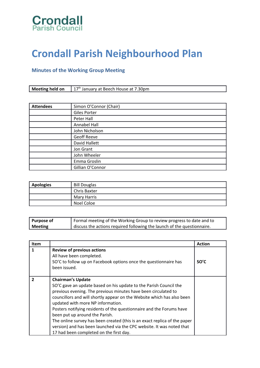 Crondall Parish Neighbourhood Plan