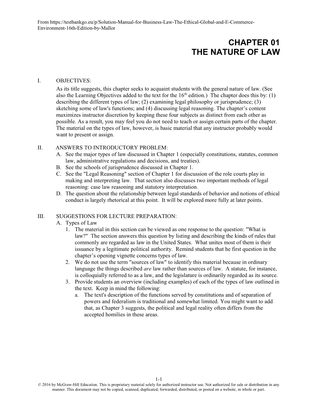 The Nature of Law