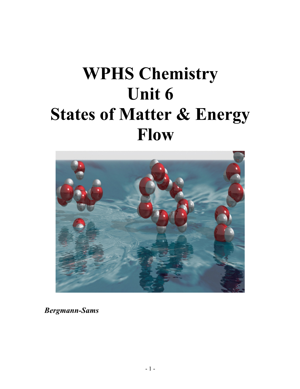 States of Matter & Energy Flow
