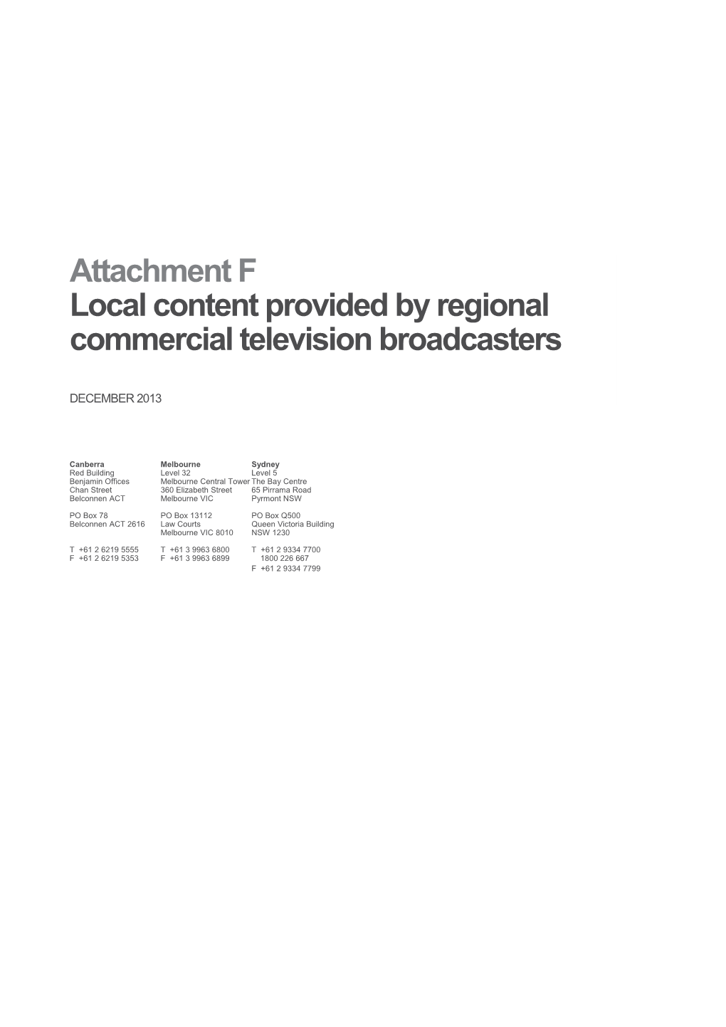 Licence Areas with Regulatory Local Content Obligation