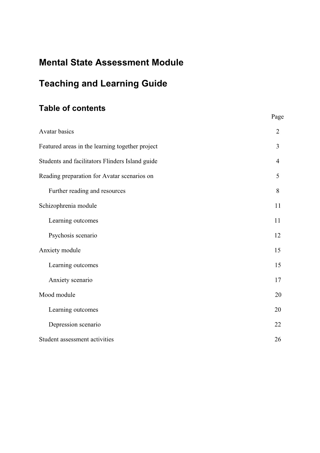 Teaching and Learning Guide