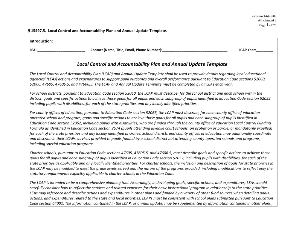 15497.5. Local Control and Accountability Plan and Annual Update Template