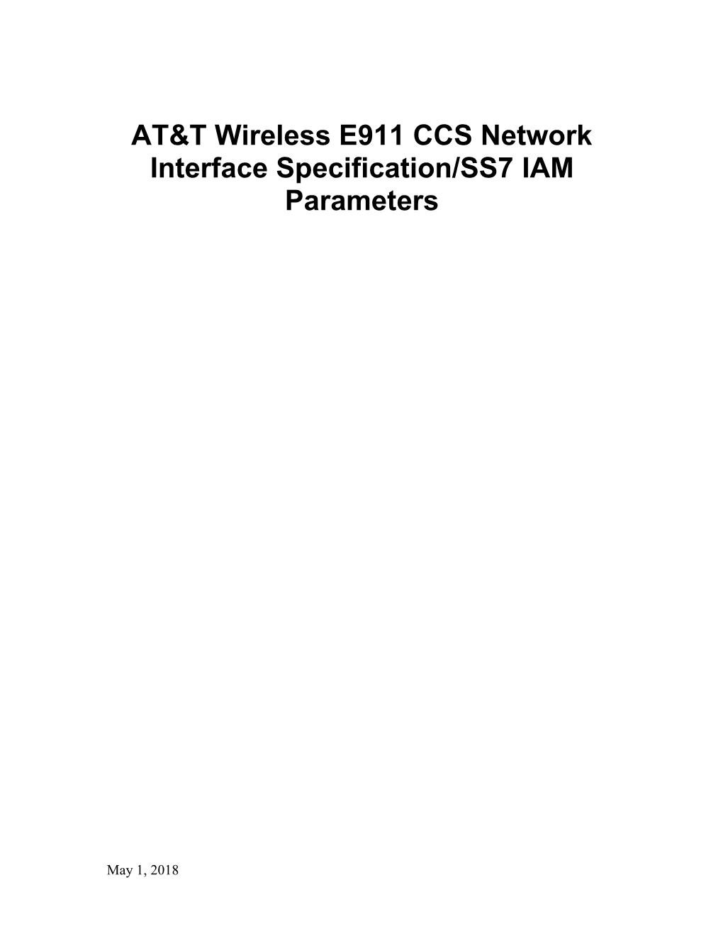 Wireless Ss7 Iam Parameters