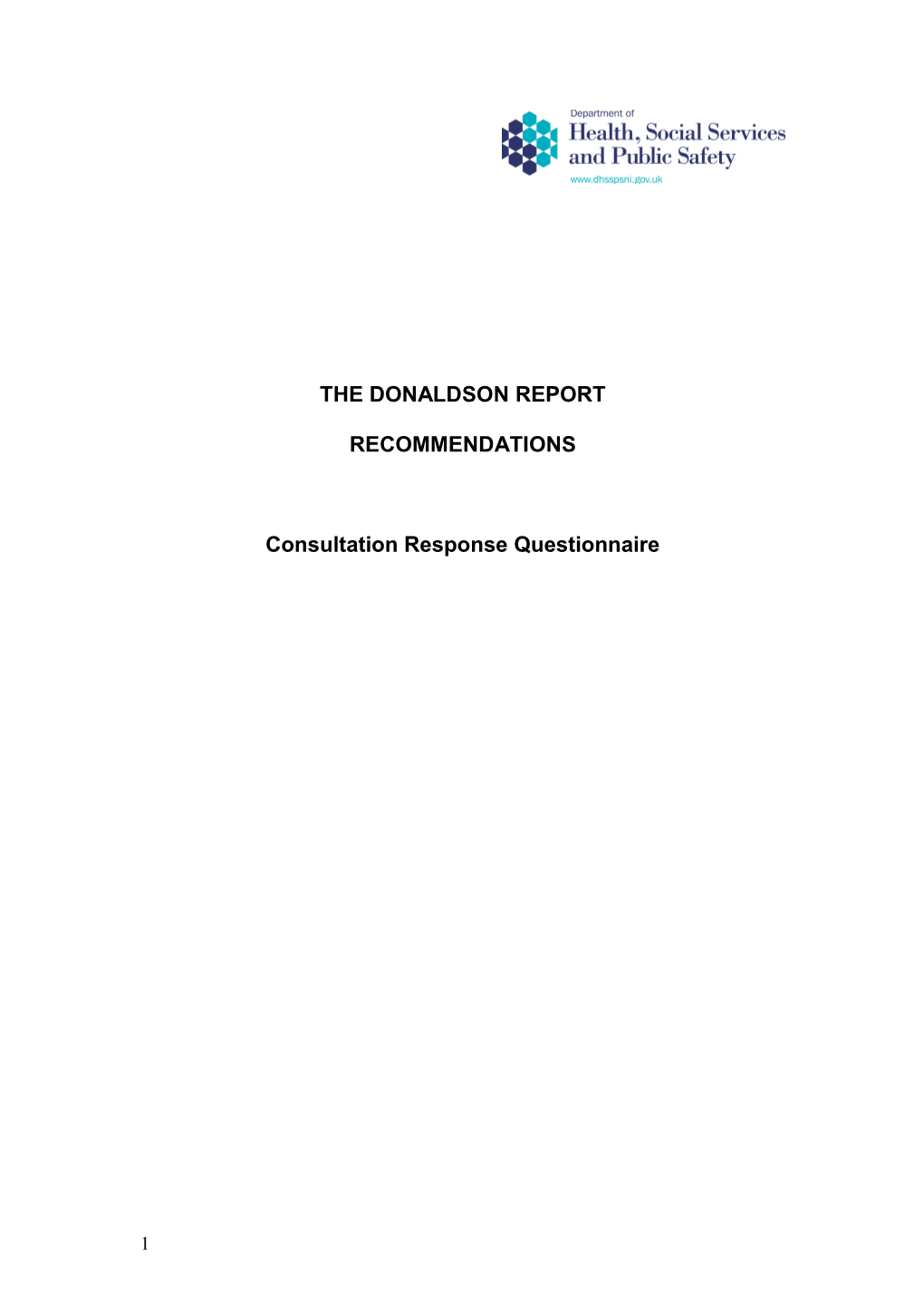 The Donaldson Report
