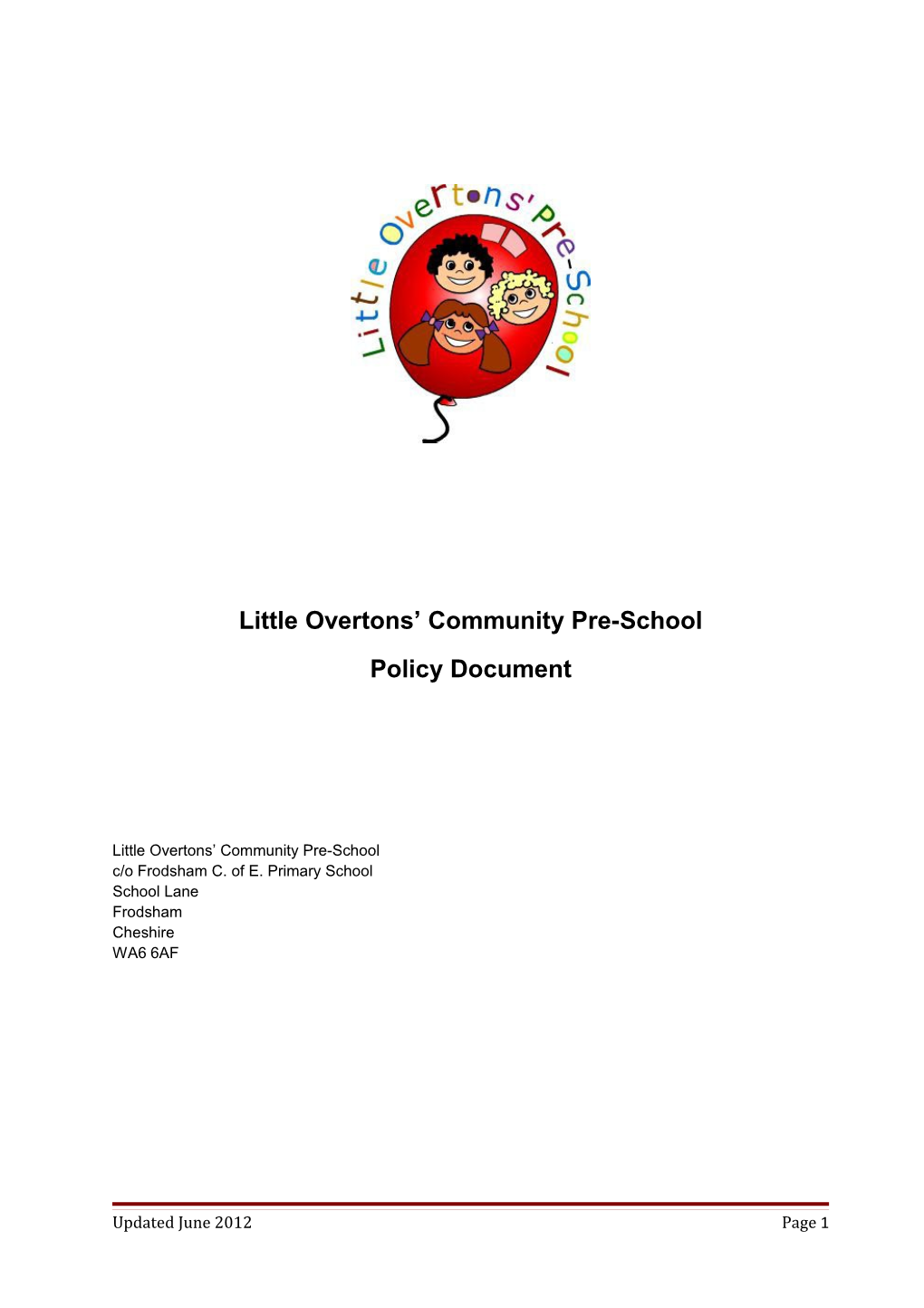 Little Overtons Community Pre-School