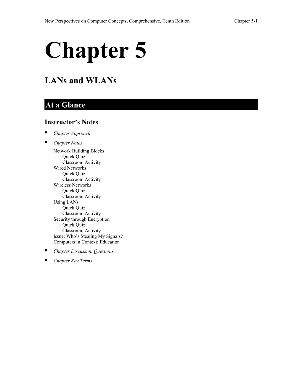 New Perspectives on Computer Concepts, Comprehensive, Tentheditionchapter 5-1