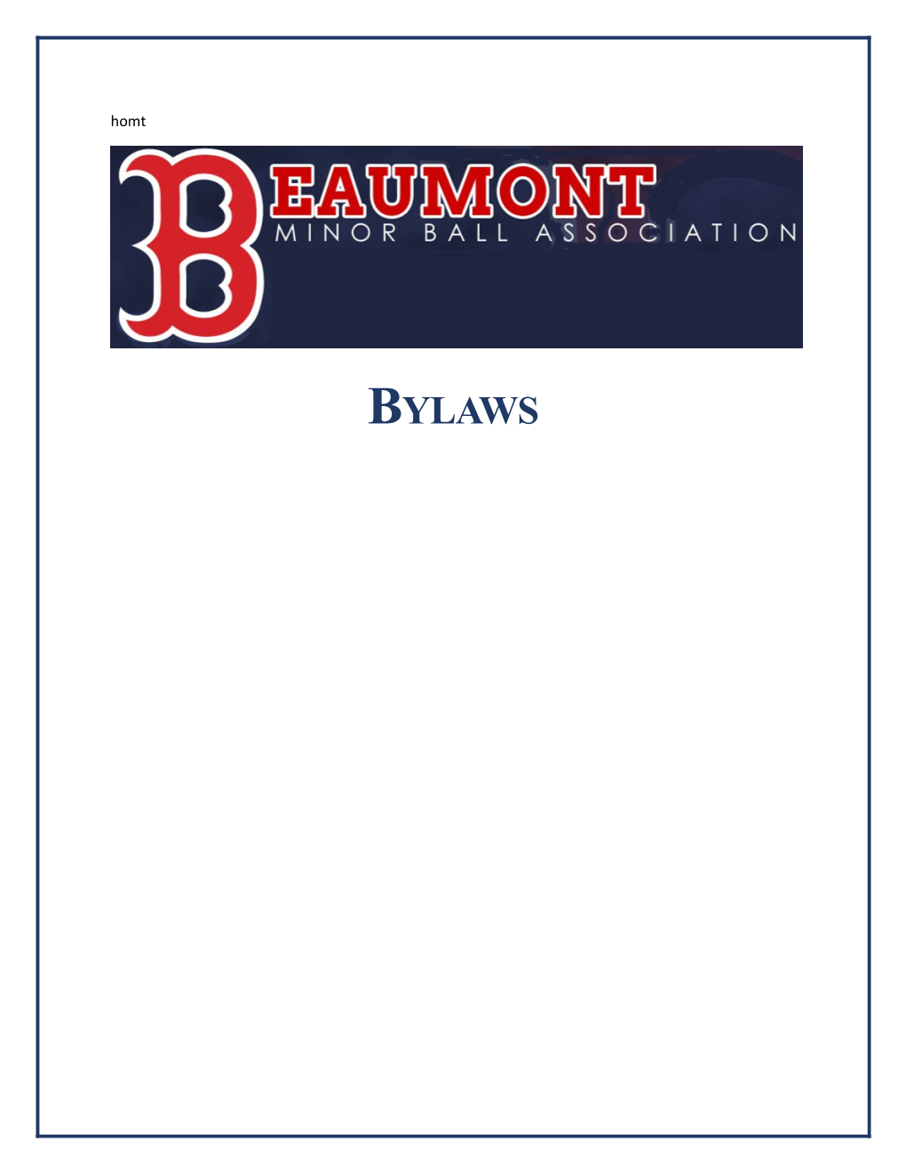 Beaumont Minor Ball Association