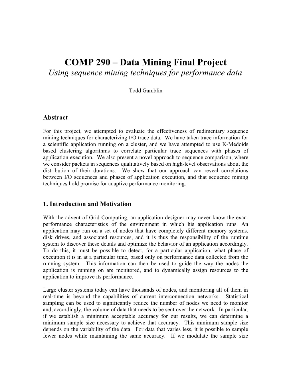 COMP 290 Data Mining Final Project
