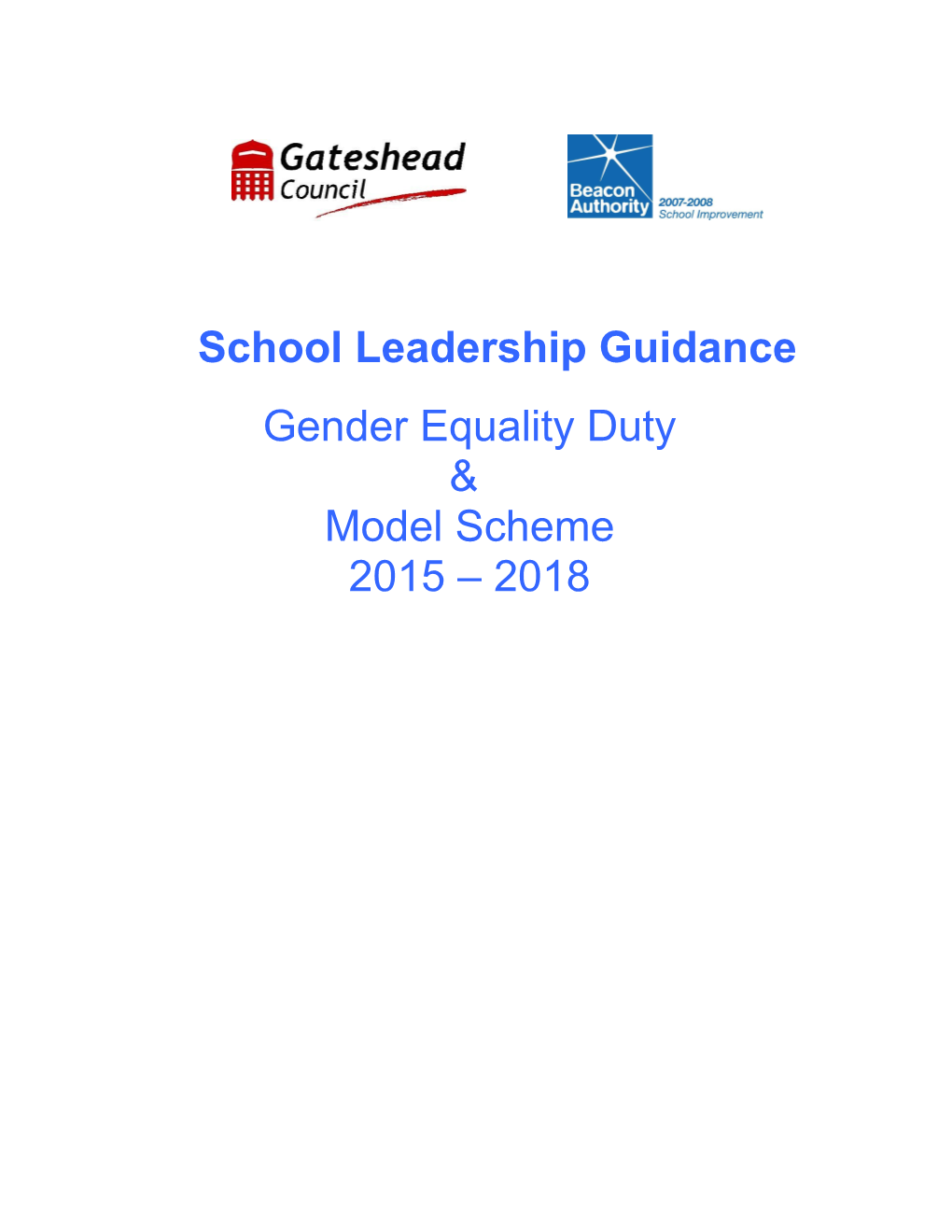 Gender Equality Duty Scheme