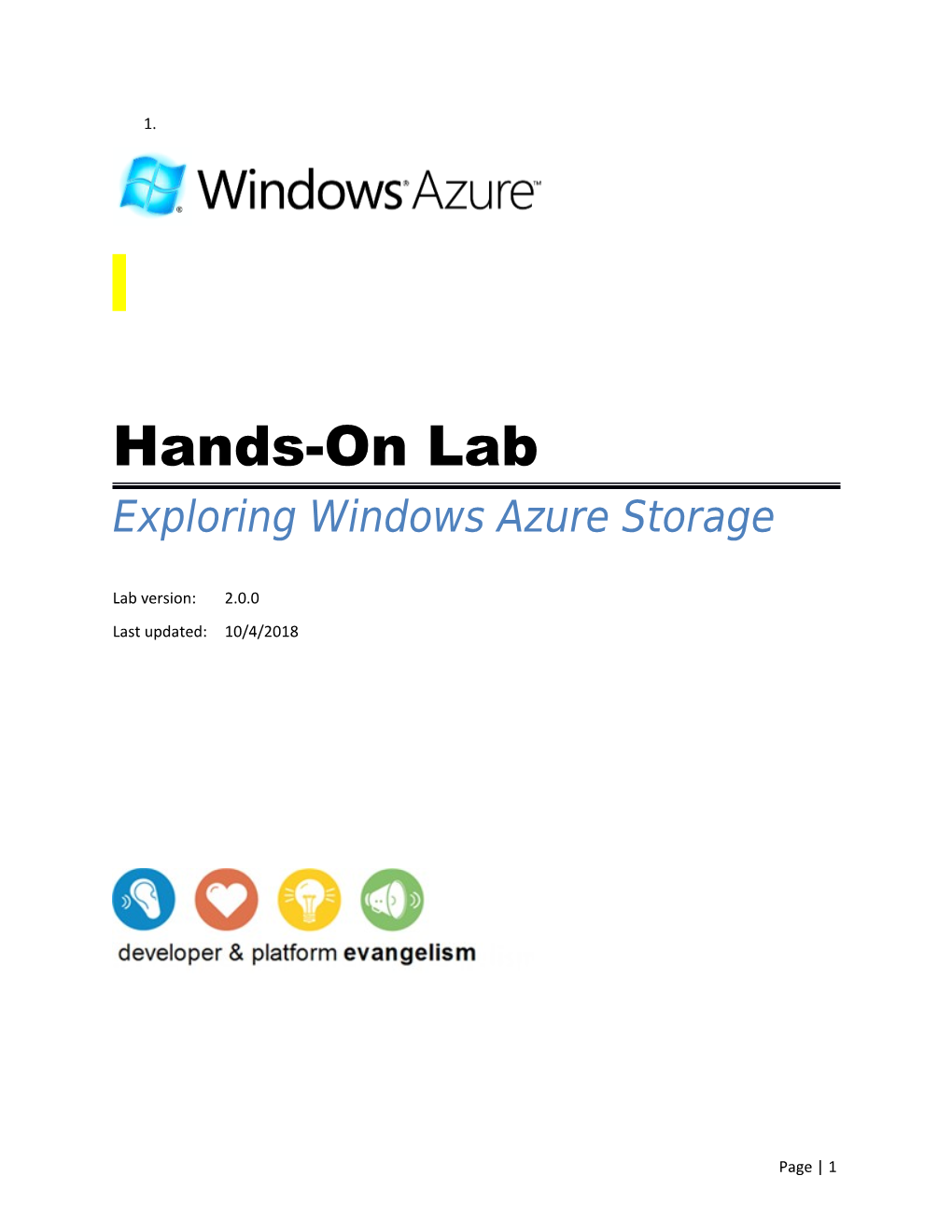 Exploring Windows Azure Storage