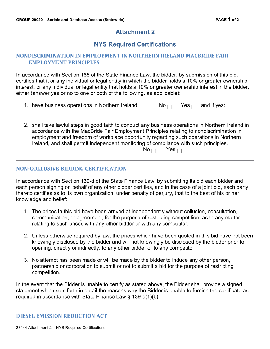 GROUP20020 Serials and Database Access (Statewide) PAGE 1 of 2