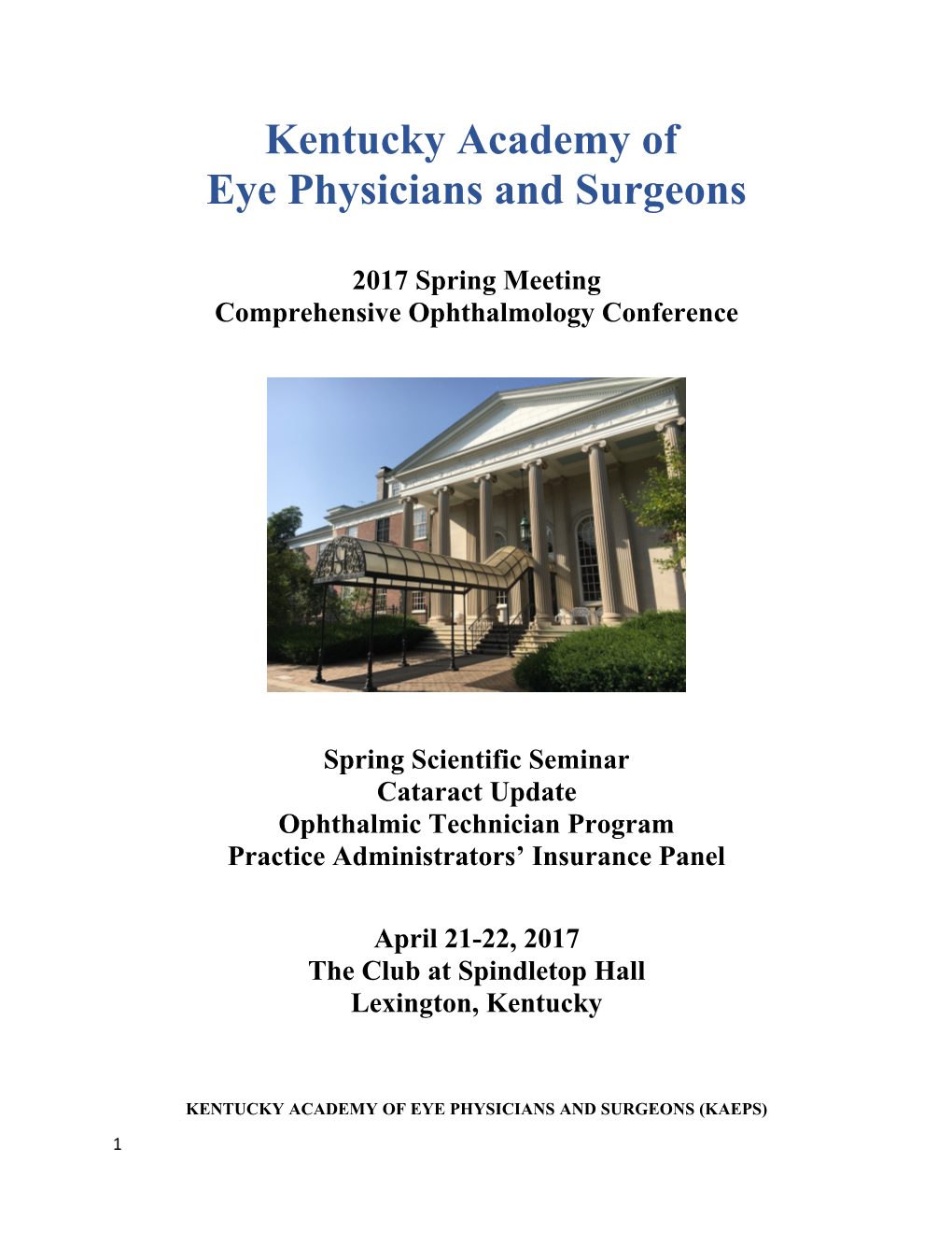 Eye Physicians and Surgeons