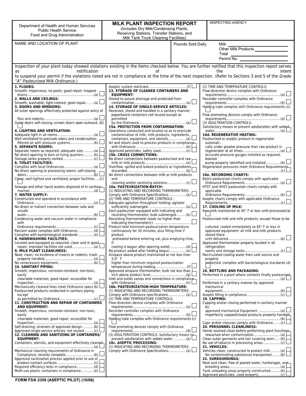 FORM FDA 3514 (12/03) Page 1 of 1