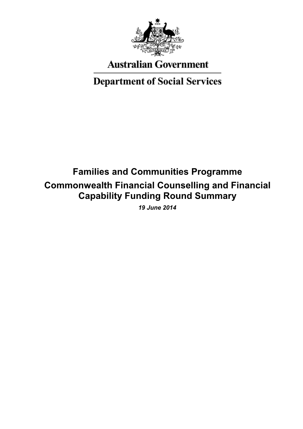 FWC - FCC&R Funding Round Summary