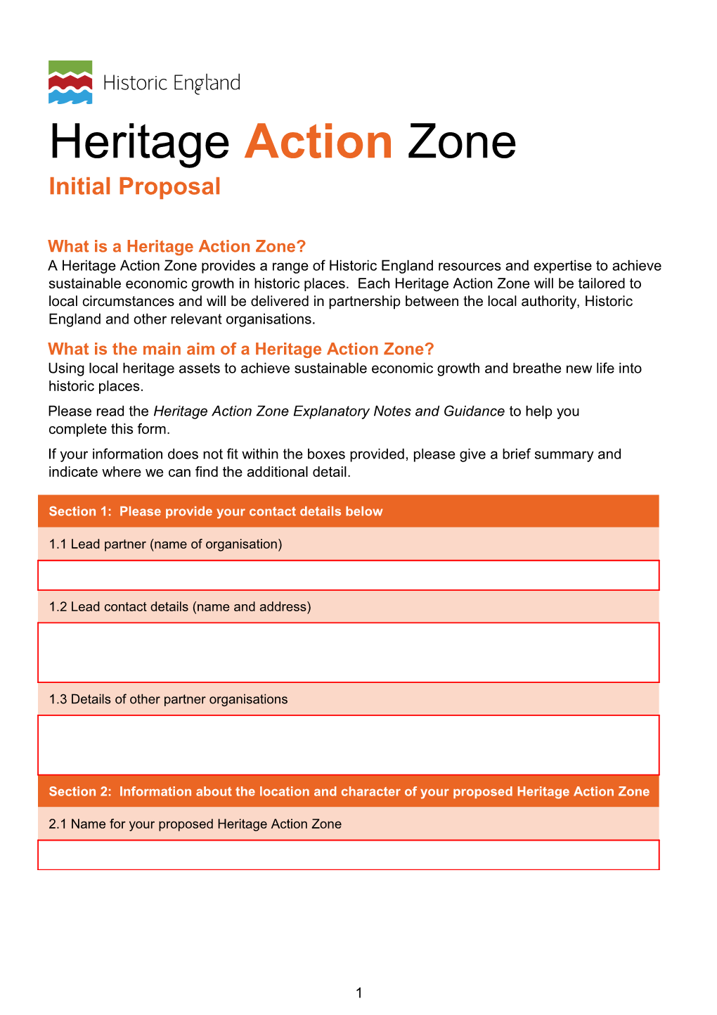 What Is a Heritage Action Zone?