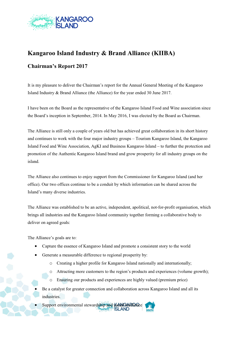 Kangaroo Island Industry & Brand Alliance (KIIBA)
