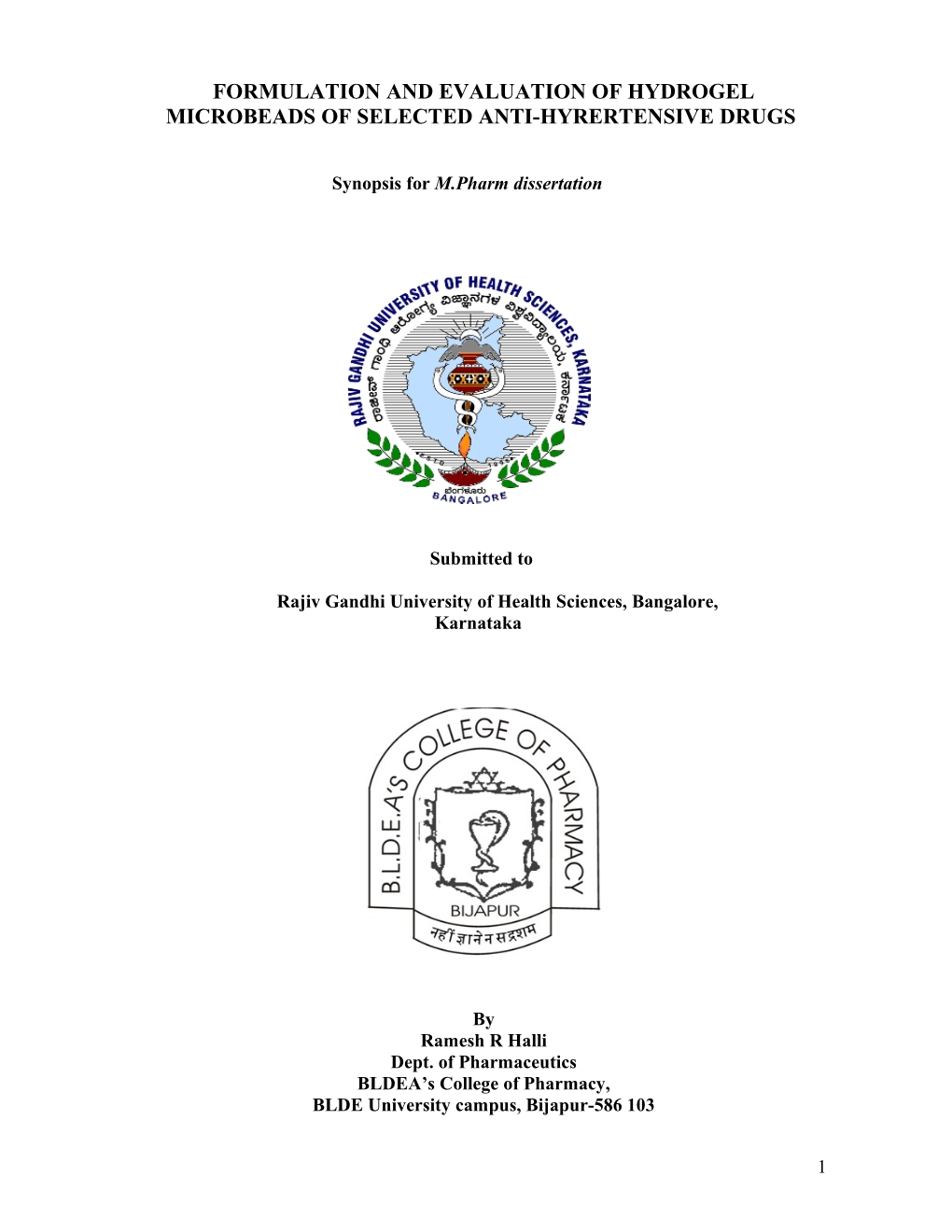 Formulation and Invitro Evaluation of Sustained Release Matrix Tablet Of