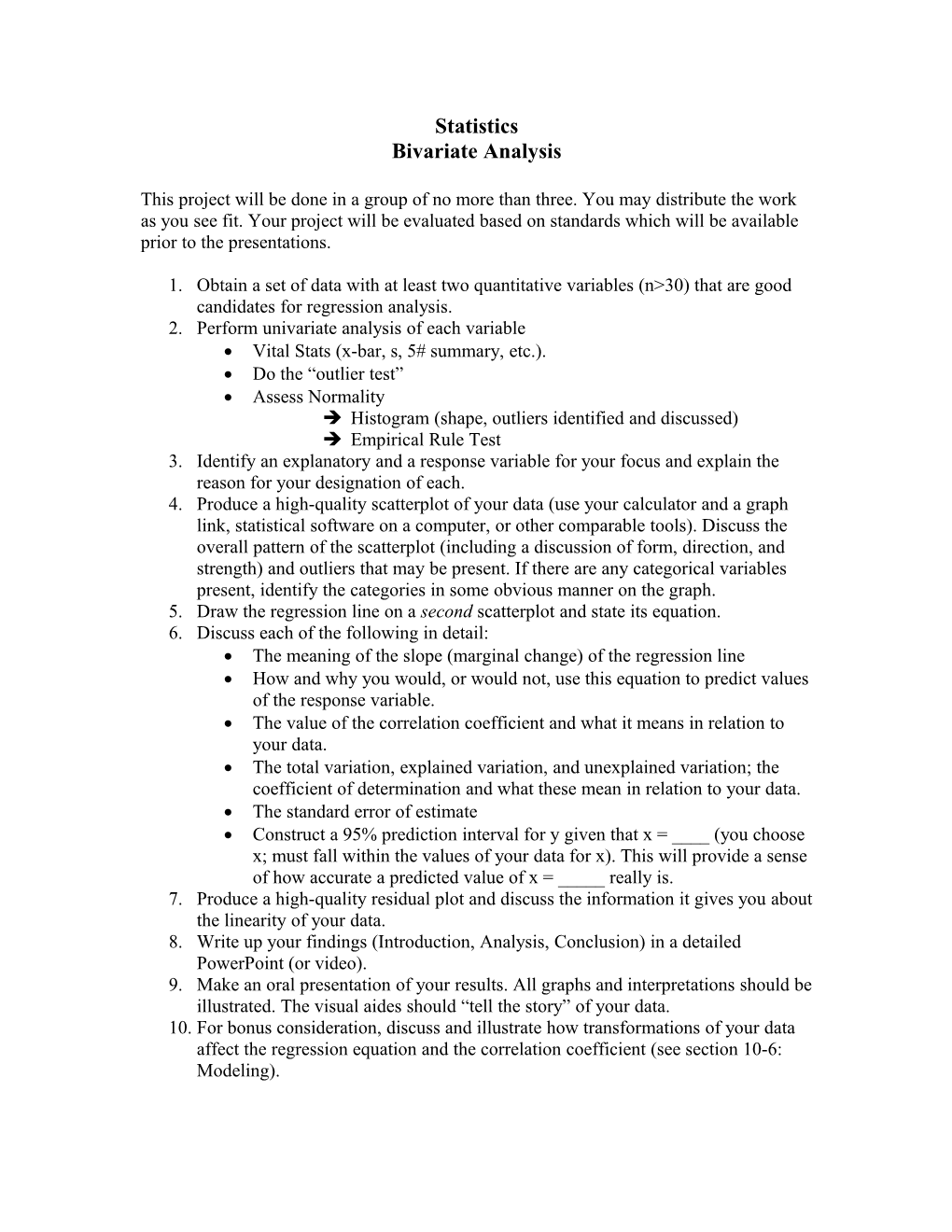 Bivariate Analysis