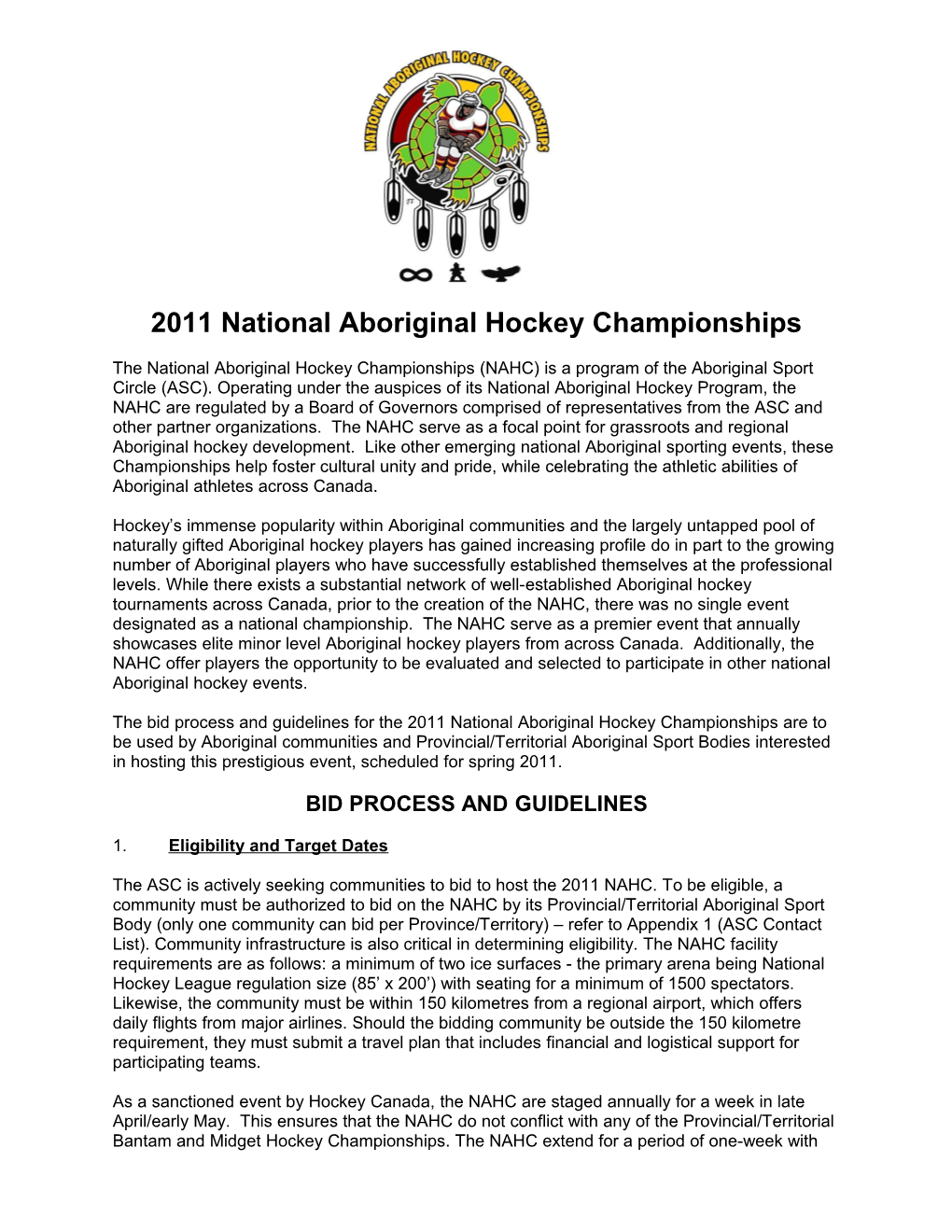 2011 National Aboriginal Hockey Championships