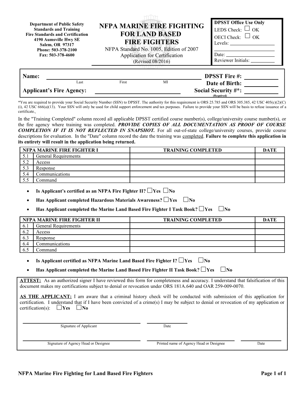 Basic Firefighter Application