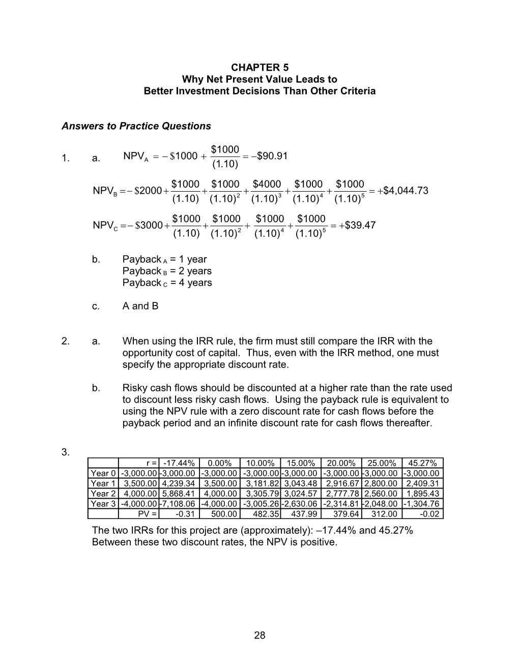 Why Net Present Value Leads To