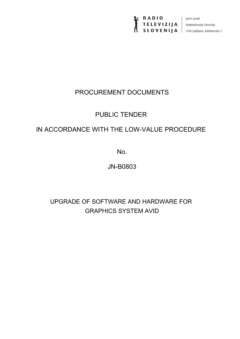 Procurement Documentsjn-B0803