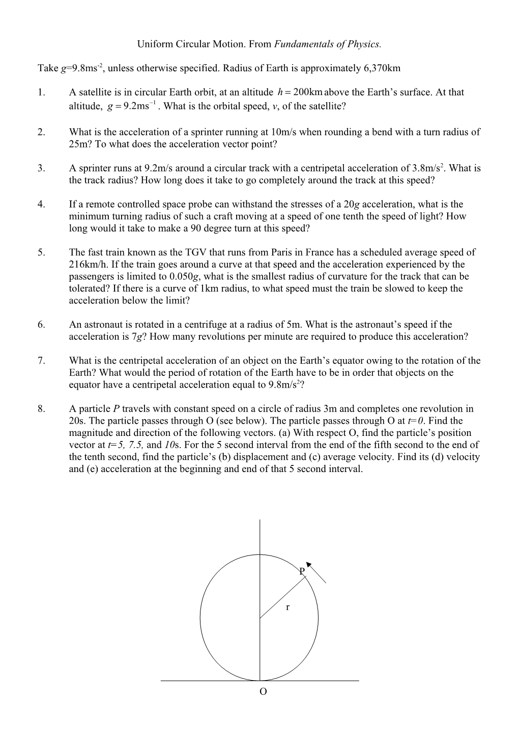 Uniform Circular Motion