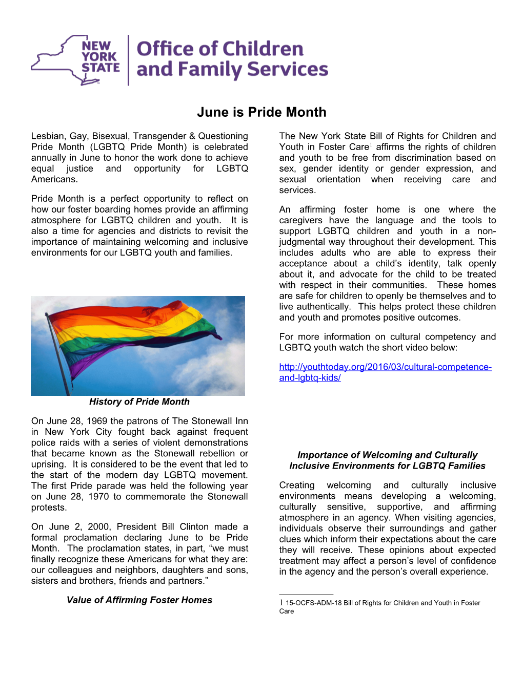 June Is Pride Month