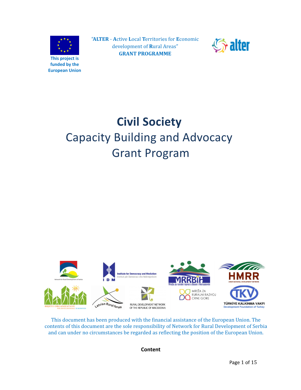 Capacity Building and Advocacy
