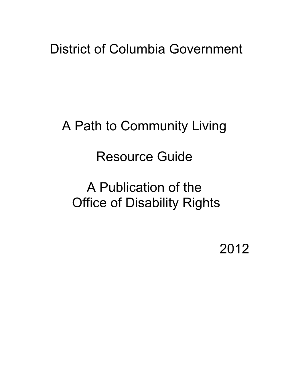 District of Columbia Government