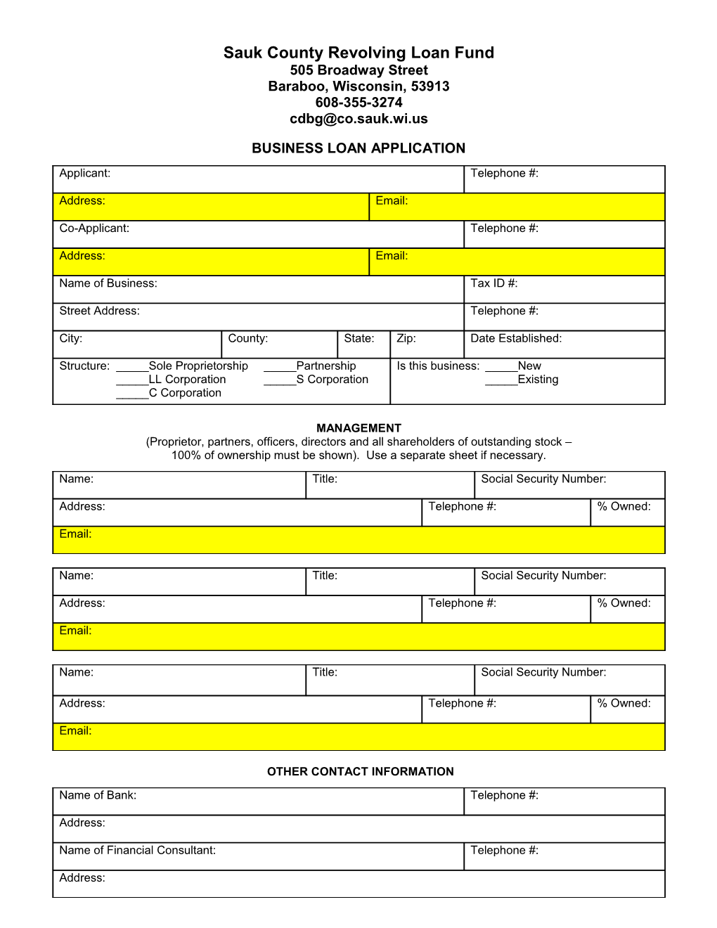 Revolving Loan Fund of Columbia County, Inc