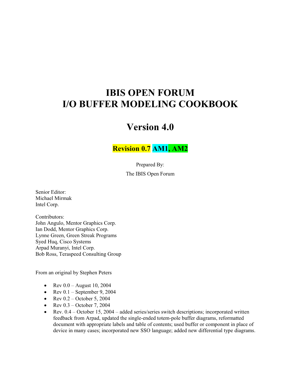 IBIS Cookbook Draft 0.5