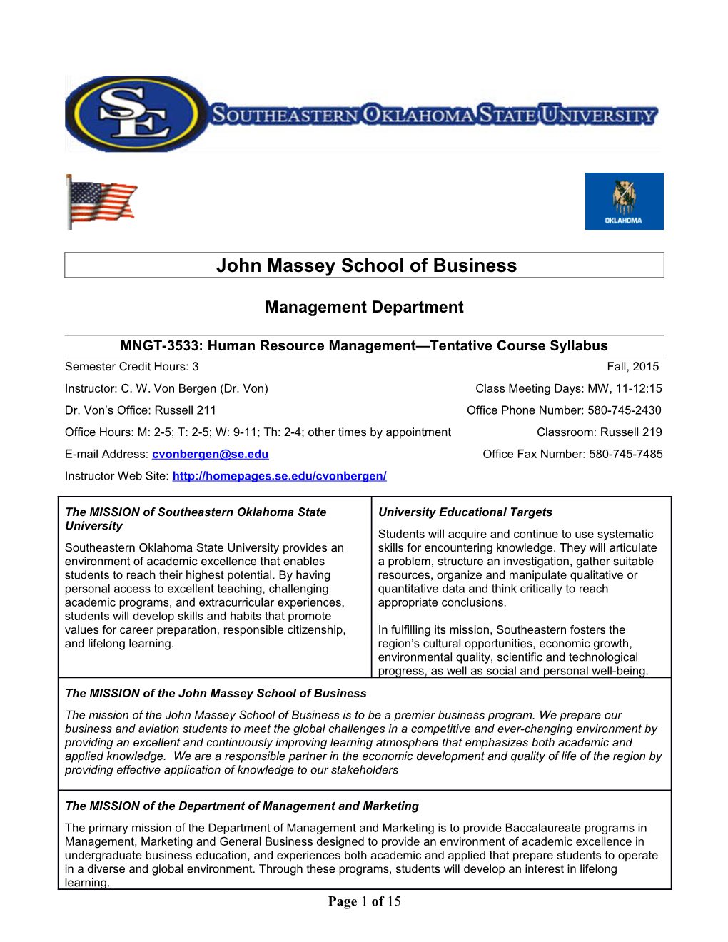 John Massey School of Business