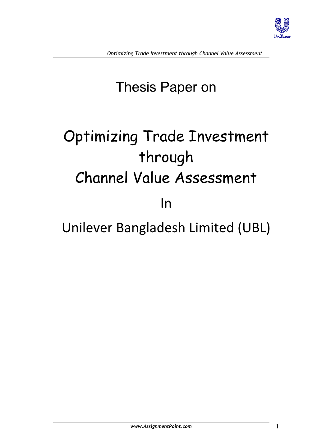 Optimizing Trade Investment Through Channel Value Assessment