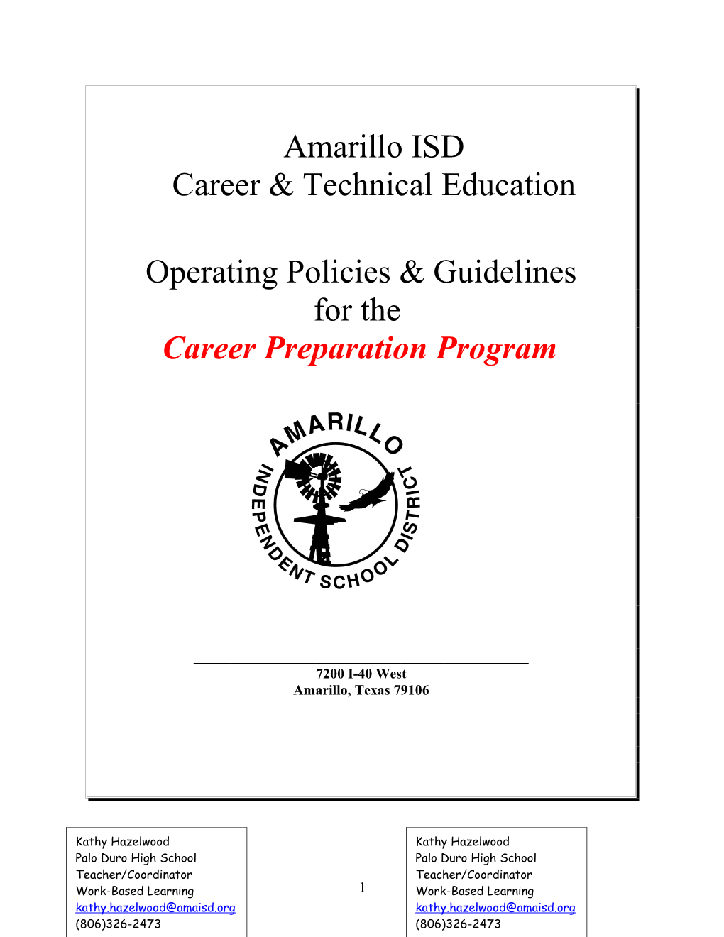 Amarillo Isdcareer & Technical Education