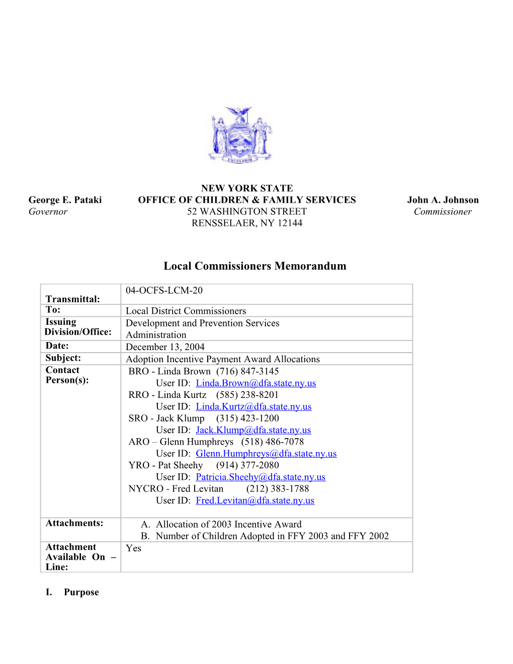 Adoption Incentive Payment Program Allocations