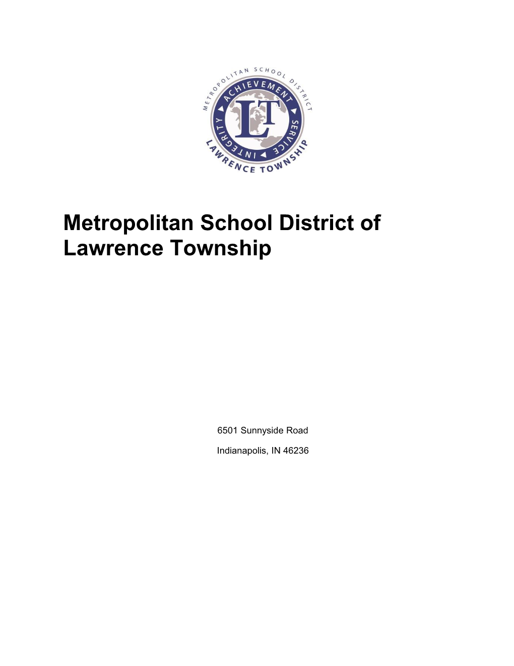 Metropolitan School District of Lawrence Township