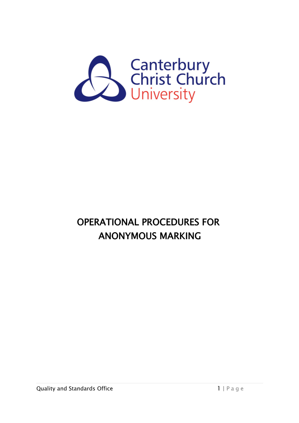 Operational Procedures For