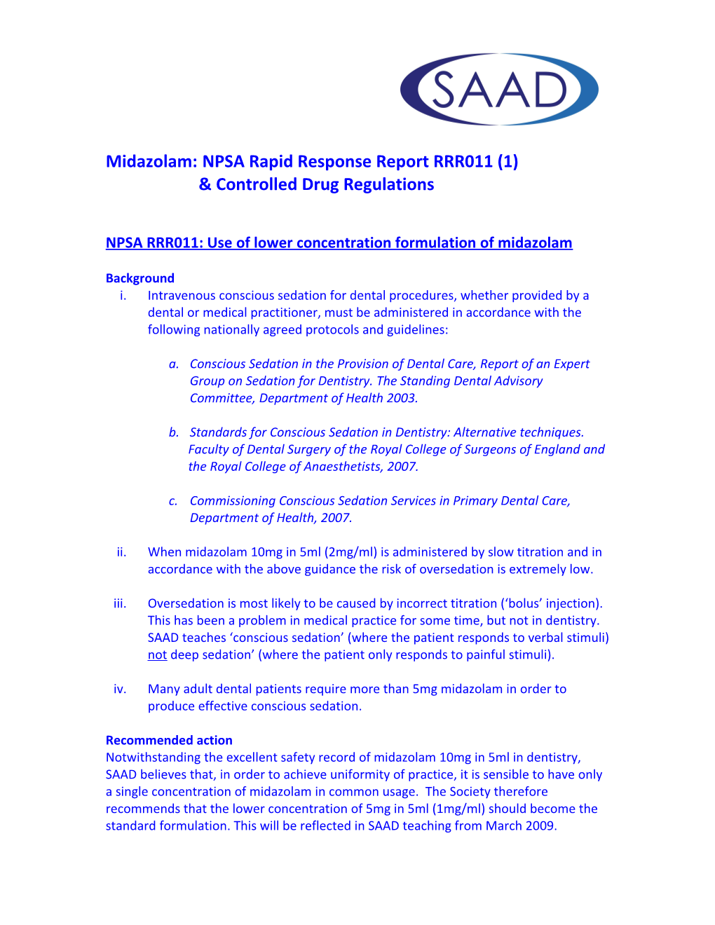 Midazolam:NPSA Rapid Response Report RRR011 (1)