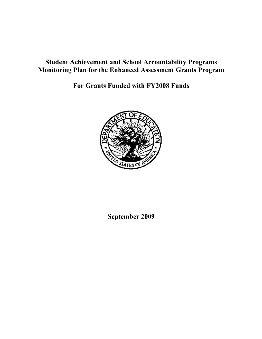 Enhanced Assessment Grant Program FY 2008 (MS WORD)