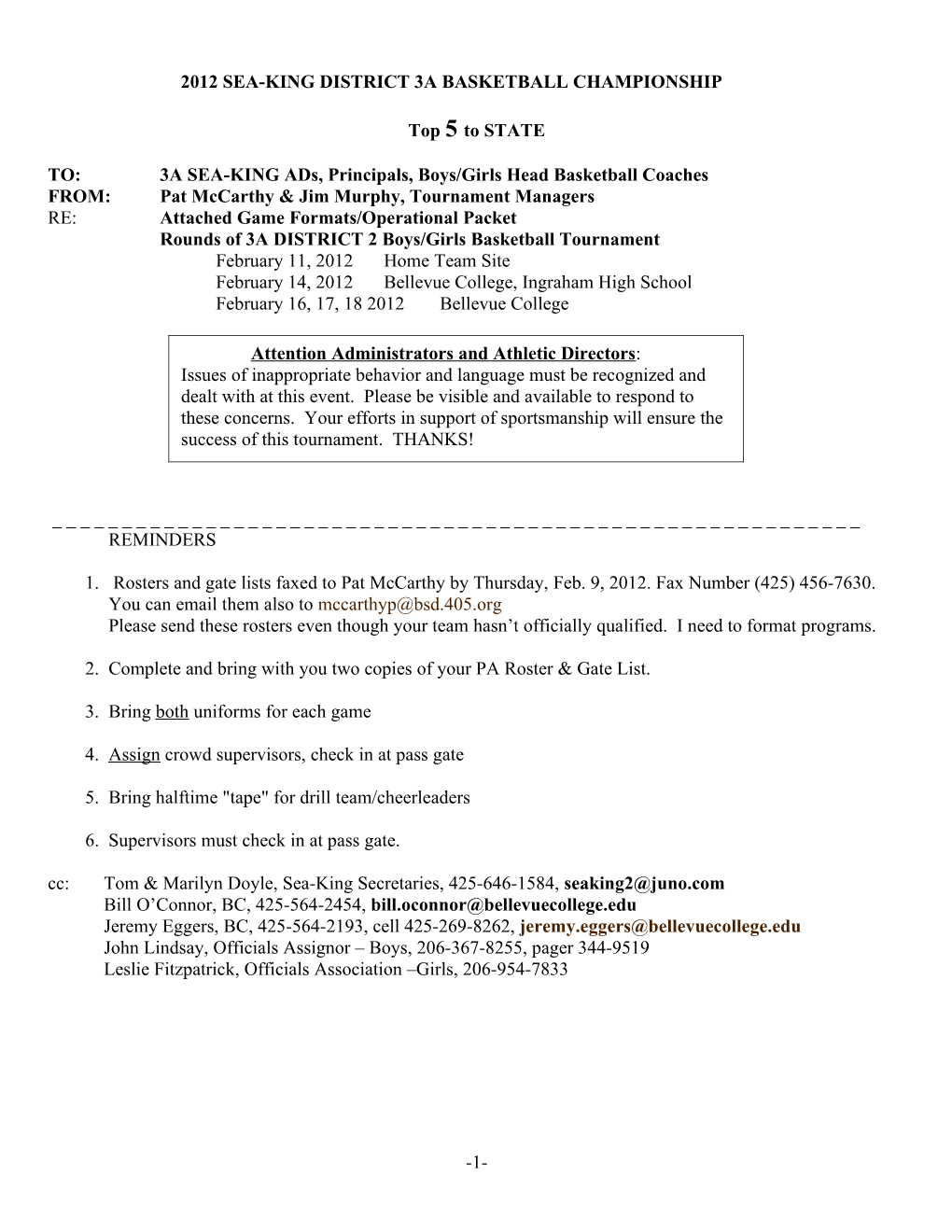 2001 Sea-King District 3A Basketball Championship