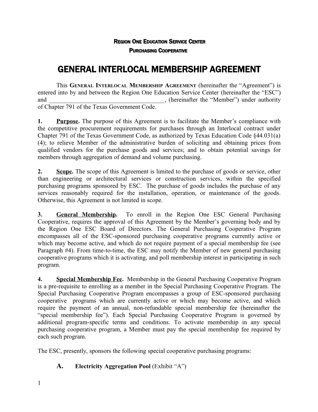 Interlocal Participation Agreement