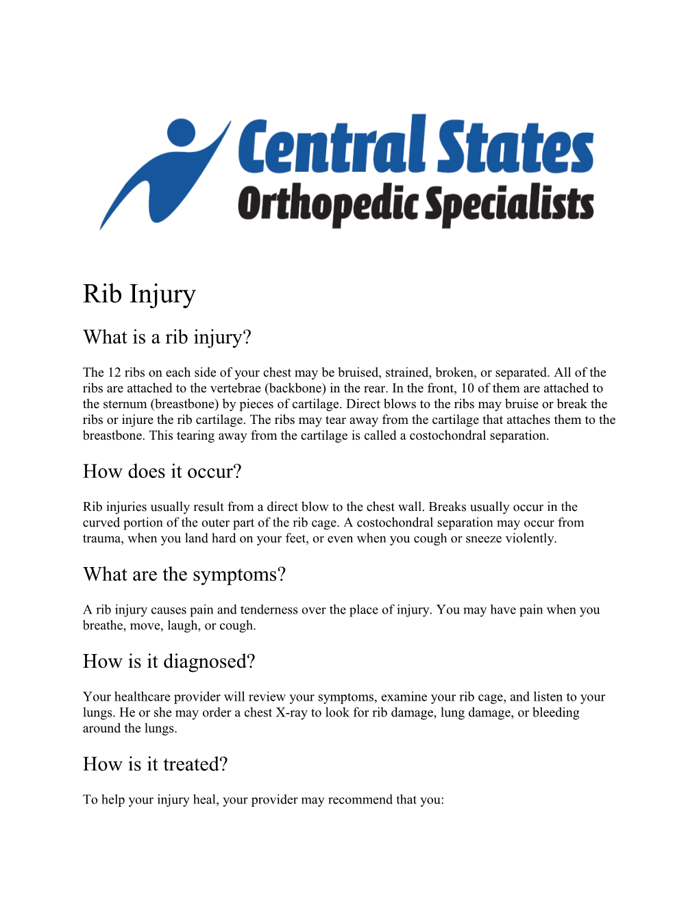 What Is a Rib Injury?