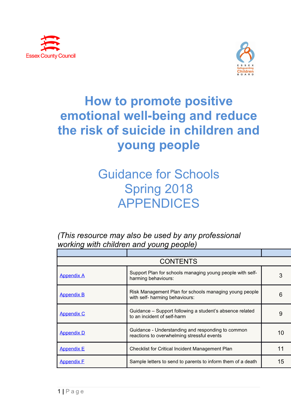 How to Promote Positive Emotional Well-Being and Reduce the Risk of Suicide in Children