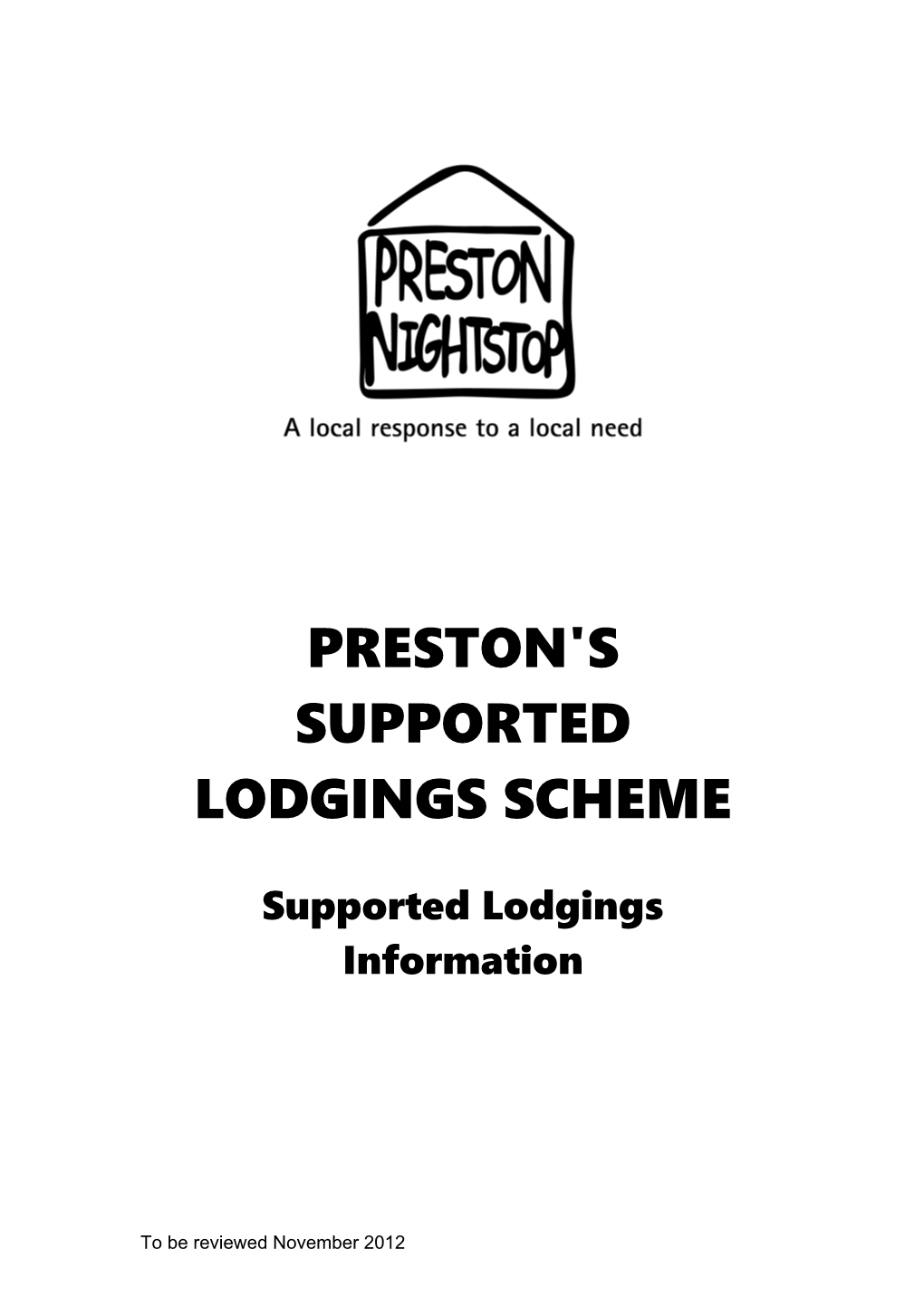 Preston's Supported Lodgings Scheme