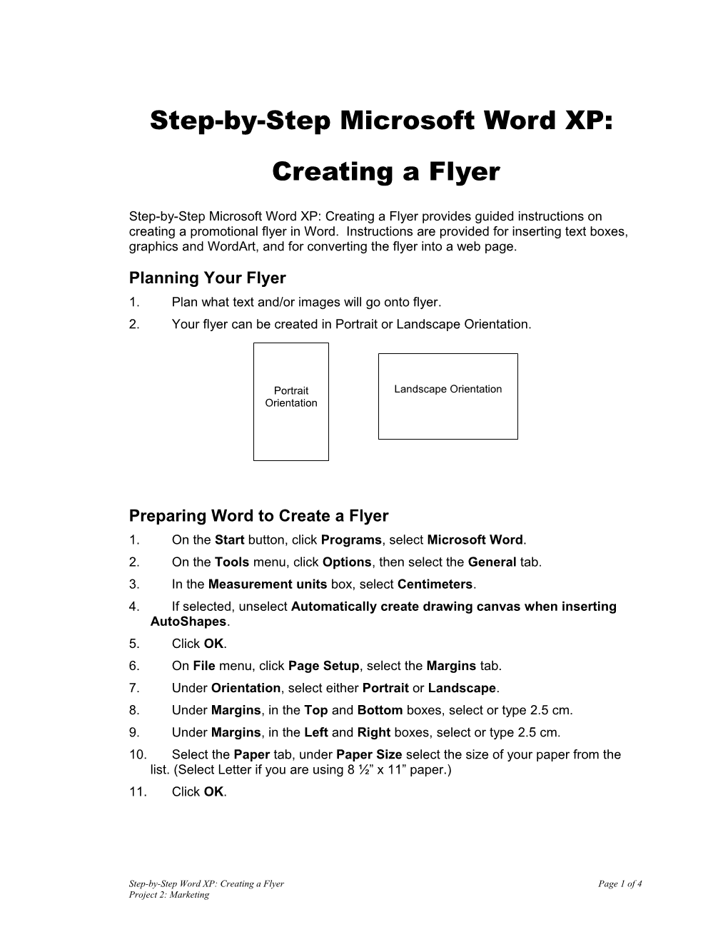 Step-By-Step Microsoft Word XP